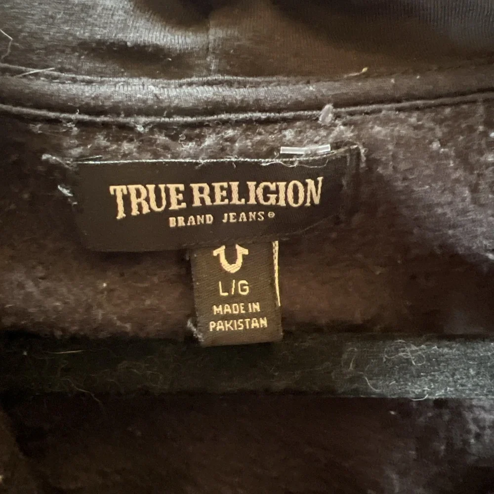 True Religion Men Hoodie Size Large Black
